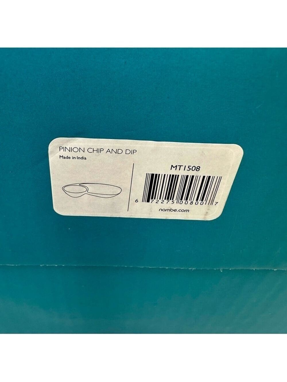 Nambe Pinion Chip & Dip Serving Bowl Metal Alloy Divided Platter Modern NIB - Picture 10 of 16